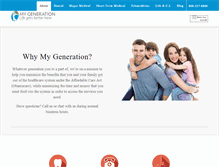 Tablet Screenshot of mygenerationbenefits.com